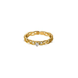 925 Silver Lace Pearl Zircon Finger Rings Wedding Gift