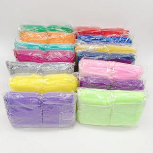 100pcs Small Drawstring Organza Gift Bags Wedding Jewelry Storage Pouches