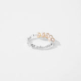 925 Silver Baroque Pearl Adjustable Ring Stackable Finger Ring
