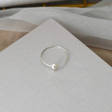 Natural Freshwater Pearl Ring 925 Sterling Silver Women Jewelry