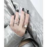 925 Silver Baroque Pearls Adjustable Ring Fine Jewelry