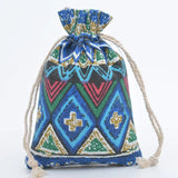 20pcs Vintage Ethnic Style Drawstring Pouch Gift Candy Storage Bag