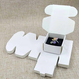 DIY Paper Jewelry Box with Earring Card Inserts 20pcs