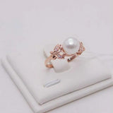 Romantic Butterfly Rings for Women 14K Rose Wedding Jewelry