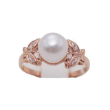 Romantic Butterfly Rings for Women 14K Rose Wedding Jewelry