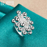 925 Silver Grape Beads Ring for Women Engagement Party