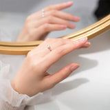3 Pearl Open Adjustable Silver 925 Ring for Women Slim Ring Fine Jewelry