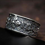 Hand-Carved Thai Silver Open Ring - Unique Bohemian Women's Jewelry