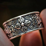 Hand-Carved Thai Silver Open Ring - Unique Bohemian Women's Jewelry