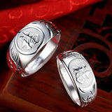 Sterling Silver Longfengfu Ring - Pair of Rings