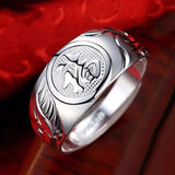 Sterling Silver Longfengfu Ring - Pair of Rings