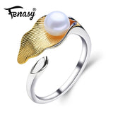 925 Silver Ring Freshwater Pearl Rings Women Custom Female Fine Jewelry
