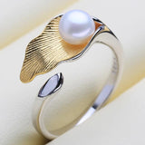 925 Silver Ring Freshwater Pearl Rings Women Custom Female Fine Jewelry