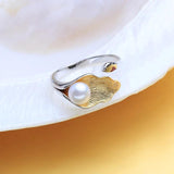 925 Silver Ring Freshwater Pearl Rings Women Custom Female Fine Jewelry