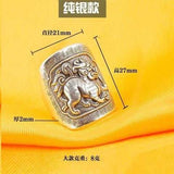 Vintage S999 Sterling Silver Ring Open Retro Men Women Ring Transfer Silver