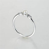 CZ 925 Silver Pearl Ring for Women RIP159