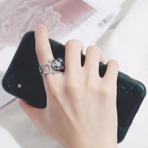 925 Sterling Silver Cat Ring for Men and Women