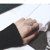 925 Sterling Silver Cat Ring for Men and Women
