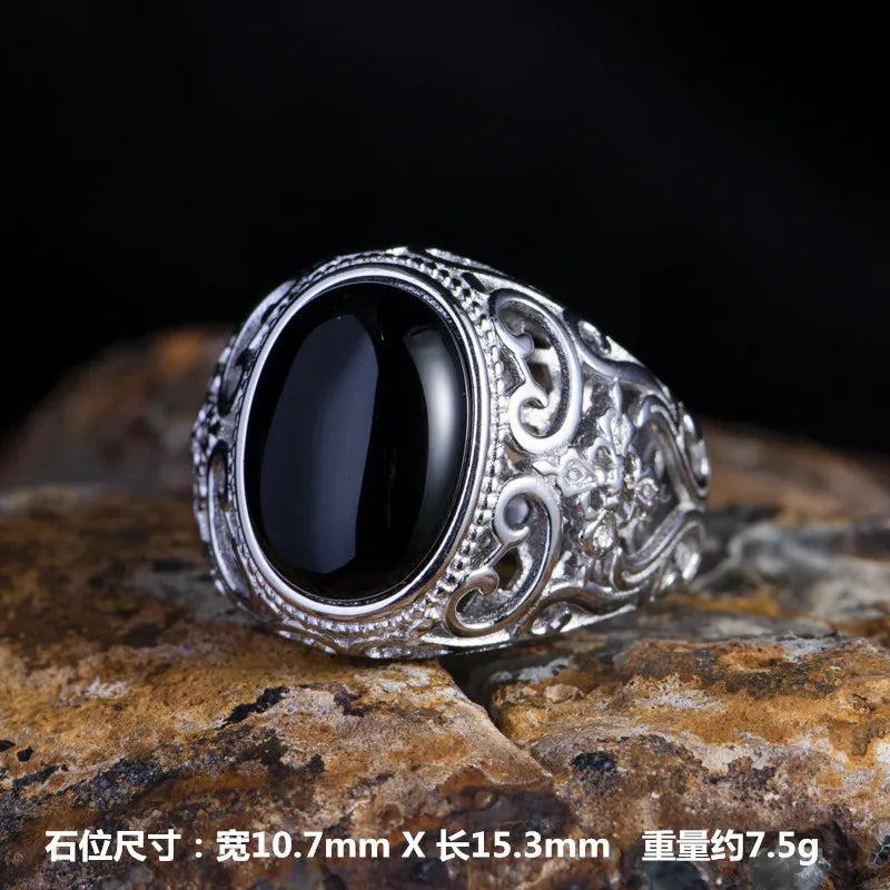 925 Silver Ring Custom National Diamond Turquoise Opening Ring