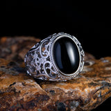 925 Silver Ring Custom National Diamond Turquoise Opening Ring