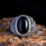 925 Silver Ring Custom National Diamond Turquoise Opening Ring