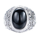 925 Silver Ring Custom National Diamond Turquoise Opening Ring