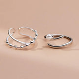 925 Sterling Silver Cross Ring With Pearl Adjustable Size