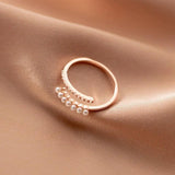 925 Silver Pearl & Zircon Wedding Rings Women Jewelry