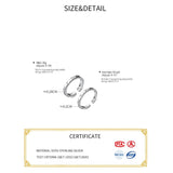 925 Silver Open Irregular Rings For Women