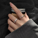 925 Silver Open Irregular Rings For Women