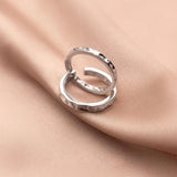 925 Silver Open Irregular Rings For Women