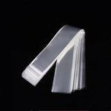 200pcs Cellophane Top Open Bag Small Long Jewelry Gift Packaging