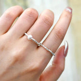 Freshwater Pearl Silver Ring 925 Sterling Jewelry Gift