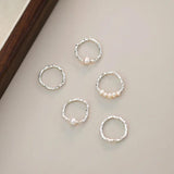 Freshwater Pearl Silver Ring 925 Sterling Jewelry Gift