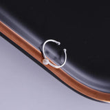 3.5mm Pearl Ring S925 Silver Jewelry Open Finger Rings for Women Wedding