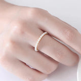 925 Silver Freshwater Pearls Stacked Finger Ring for Women