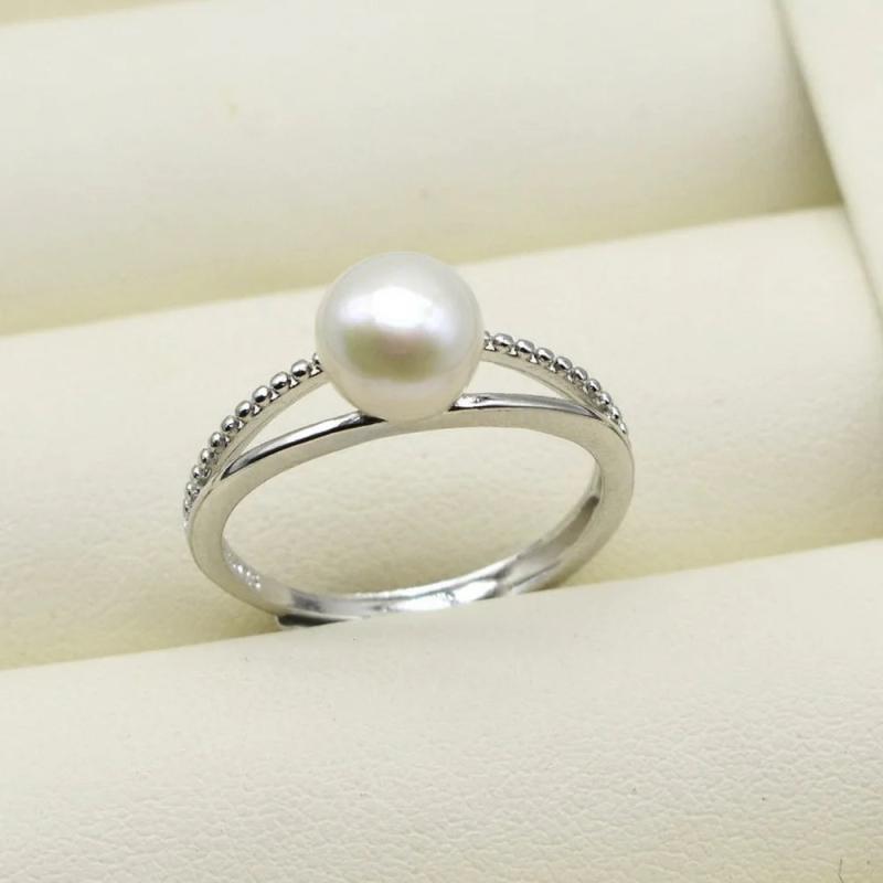 Freshwater Pearl Adjustable Ring Women's Jewelry