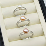 Freshwater Pearl Adjustable Ring Women's Jewelry