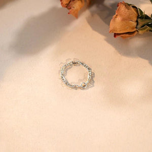 925 Silver Chain Rings for Women Retro Style Jewelry