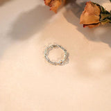 925 Silver Chain Rings for Women Retro Style Jewelry