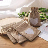 Jute Linen Jewelry Drawstring Pouch Gift Bag for Wedding Christmas DIY