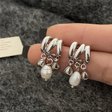 Baroque Freshwater Pearl Pendant Earrings