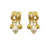 Baroque Freshwater Pearl Pendant Earrings