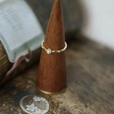 Pearl Carving Zircon 925 Silver Ring for Women - Charm Girl Gift
