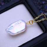 Baroque Pearl Pendant Necklace for Women Girls Birthday Gift
