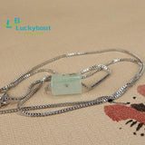 Myanmar Green Flower Emerald Ruyi Pendant for Men and Women