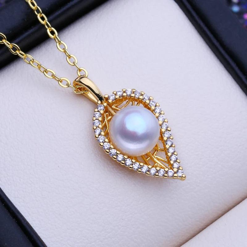 8-9mm Freshwater Pearl Pendant Necklace for Women