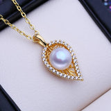 8-9mm Freshwater Pearl Pendant Necklace for Women