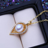 8-9mm Freshwater Pearl Pendant Necklace for Women