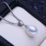 Freshwater Pearl Necklace Silver Pendant Birthday Gift